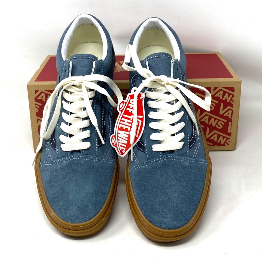 VANS Old Skool Vintage Gum Casual Shoes For Women Canvas Suede Blue VN0A5KRSRV2 - Picture 4 of 11